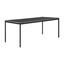 Muuto - Base Tisch 190x85cm - schwarz/Linoleum/Sperrholz Ecken/LxBxH 190x85x73cm/Gestell schwarz