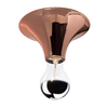 Mawa Design - Etna Ceiling Lamp - copper/glossy/H 9cm, Ø 16,5cm/excl. illuminant