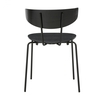 ferm LIVING - Herman - Chaise - noir/en frêne plaqué/structure noire/LxPxH 50x47x74cm
