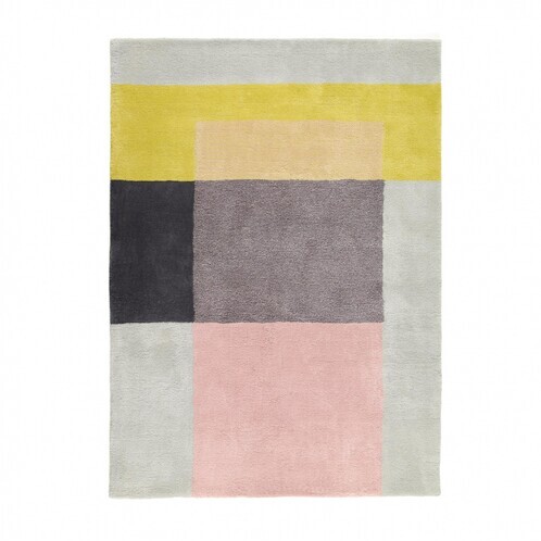 HAY - S&B Colour Carpet 05 - green/gray/white/170x240cm