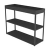 HAY - New Order Regal mit Tray 100x79.5cm - charcoal dunkelgrau/lackiert/mit 1 Top Tray