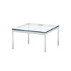 Knoll International - Florence Knoll Coffee Table 60x60cm - transparent/crystal glass/frame chrome/H 35cm