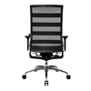 Wagner - ErgoMedic 100-1 Office Chair    - black/star base: polished aluminium/with wheels for hard floors