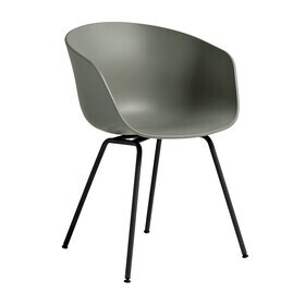 HAY - About a Chair AAC 26 armleunstoel onderstel staal zwart