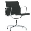 Vitra - EA 108 Aluminium Chair - Bureaustoel - stof zwart Hopsak 66/met viltgeleiders/onderstel verchroomd